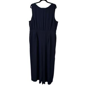 Boden Women's Clarissa Jumpsuit Wide Leg Dressy Navy Blue Plus Size 20/22R